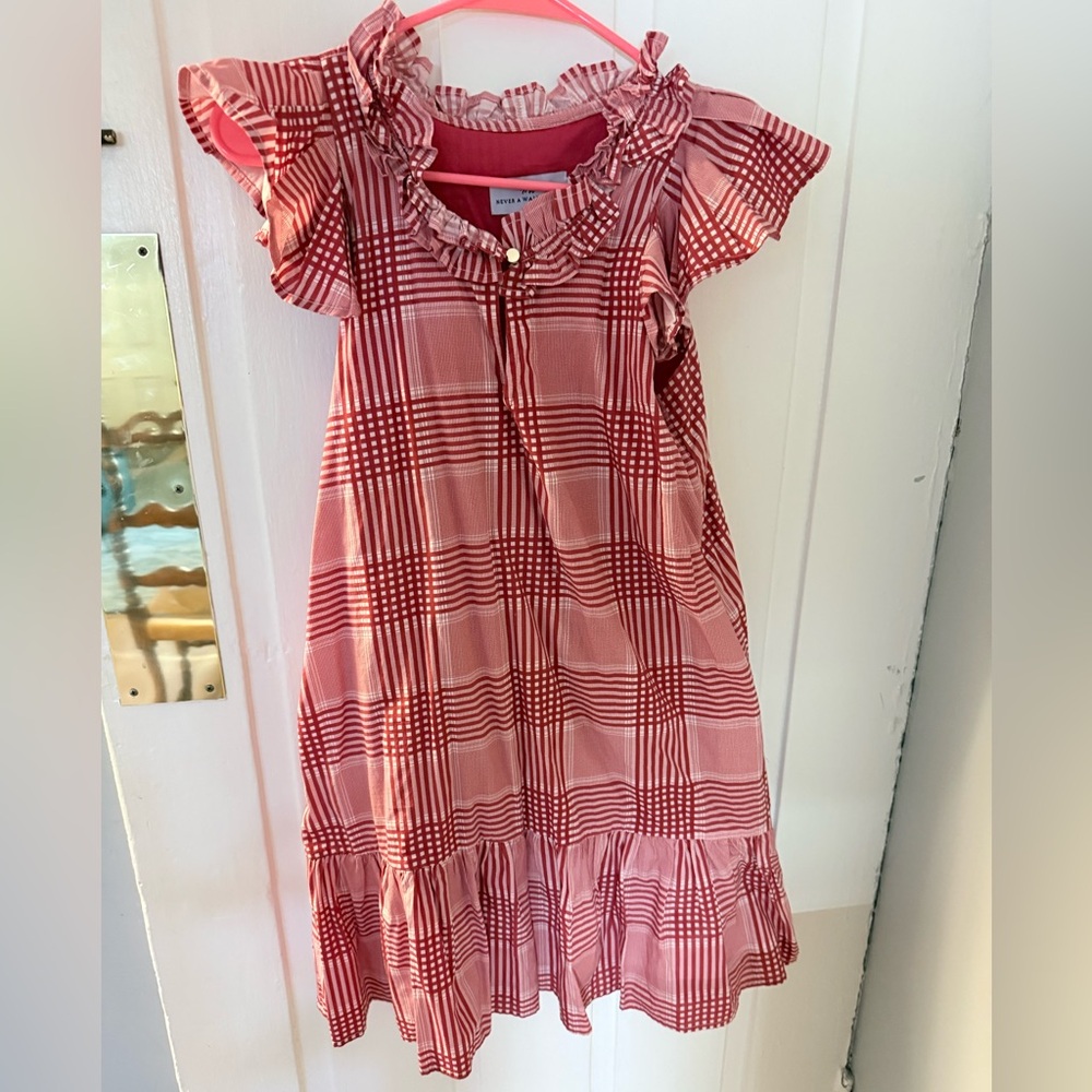 NWOT Never a Wallflower Rachel Dress in Red Plaid- size XS - Picture 2 of 9